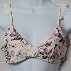 Mosmann Australia Laila Tankini Floral Print Top Swimwear. M